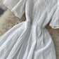 Simple A line short dress fashion girl dress  1036