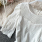 Robe en dentelle blanche à la mode 1075