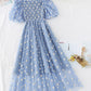 Cute A line daisy flower dress girl summer dress  1134