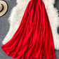 Red A line chiffon dress fashion dress  1064
