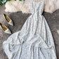 Cute A line polka dot dress summer dress  1105