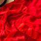 Red v neck short sleeves chiffon dress fashion dress  1065