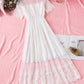 Black A line lace dress summer dress  1145