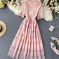 Cute tulle lace A line dress fashion girl dress  1061