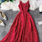 Cute A line polka dot dress summer dress  1105