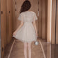 Cute v neck tulle short dress fashion dress  1080