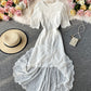 Robe en dentelle blanche à la mode 1075