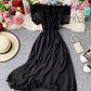 Cute chiffon strapless summer dress fashion dress  1114