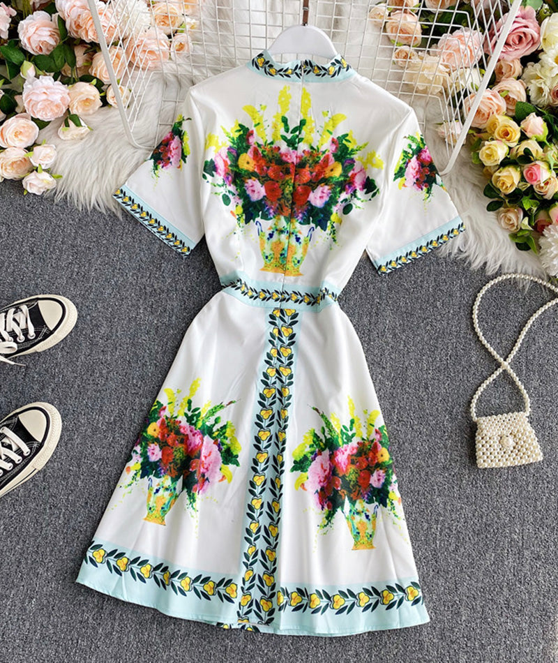 A line printed dress  1003