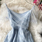 Robe courte d'été en tulle rose 1047