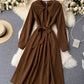 Cute A line long sleeve dress trench dress  1023