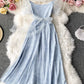 Robe courte d'été en tulle rose 1047