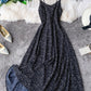 Cute A line polka dot dress summer dress  1105