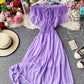 Cute chiffon strapless summer dress fashion dress  1114