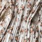 Cute A line printed long sleeve dress  985