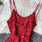 Cute A line polka dot dress summer dress  1105
