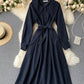 Cute A line long sleeve dress trench dress  1023