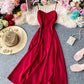 Robe mignonne en mousseline de soie à dos nu pour fille 987