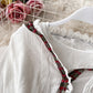 A line v neck lace long sleeve dress  995