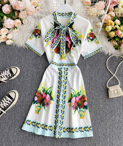 A line printed dress  1003