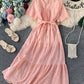 Lovely cutout short sleeve dress  1043