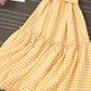 Jolie robe à carreaux Robe courte trapèze 1004