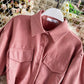 Robe chemise simple à manches longues 976