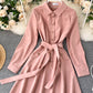 Cute A line shirt dress  935