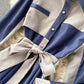 Stylish long-sleeved dress color matching slim dress  951