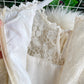Champagne lace long sleeve dress  965