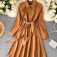 Cute A line shirt dress  935