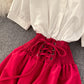 Schönes Spleißkleid in A-Linie 929