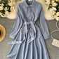 Cute A line shirt dress  935