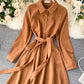 Cute A line shirt dress  935
