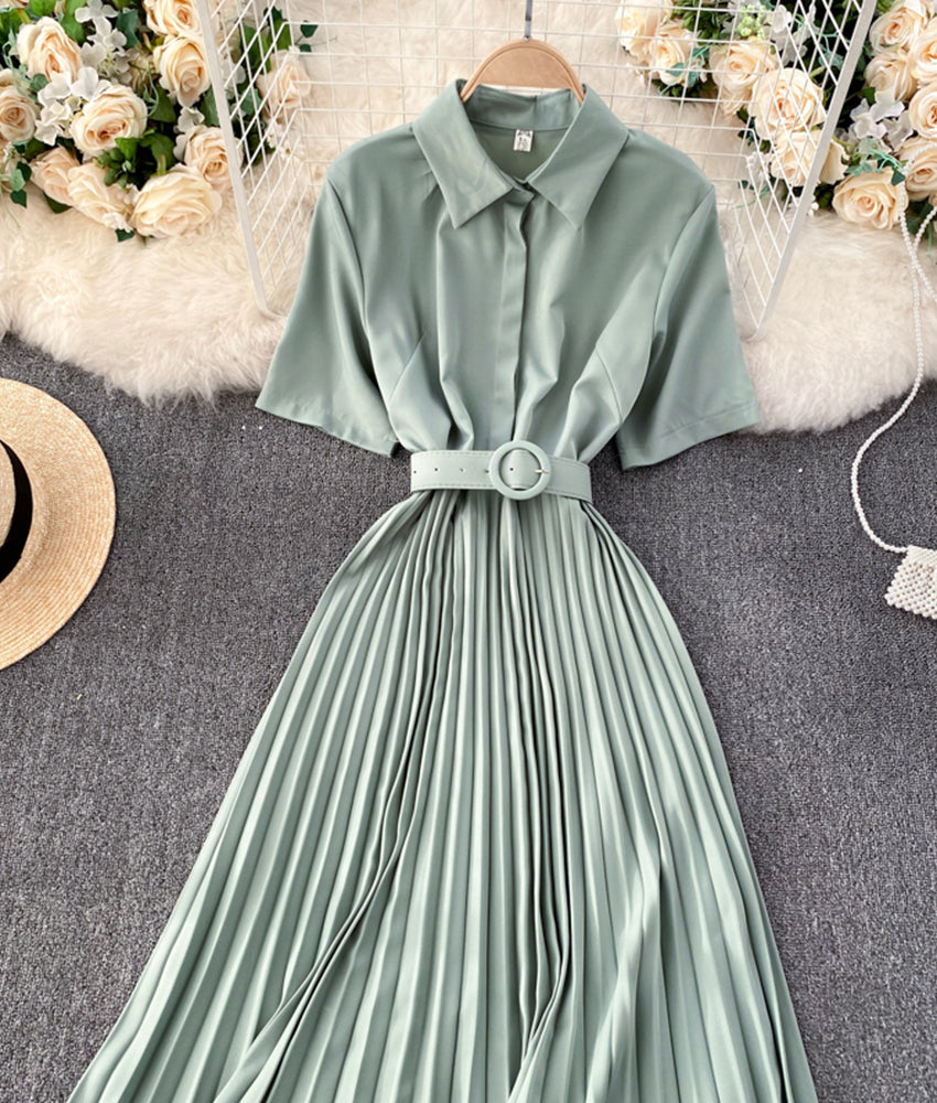 Simple A line dress fashion dress  881