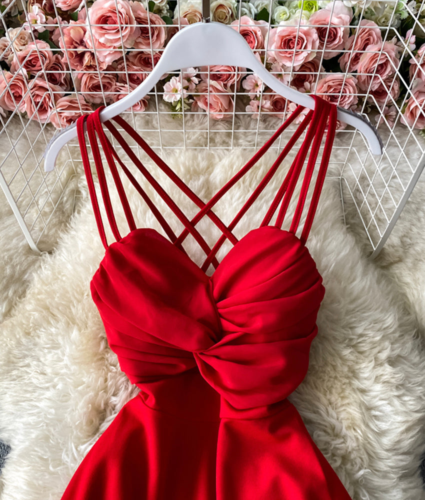 Robe mini-robe trapèze mignonne et tendance 911