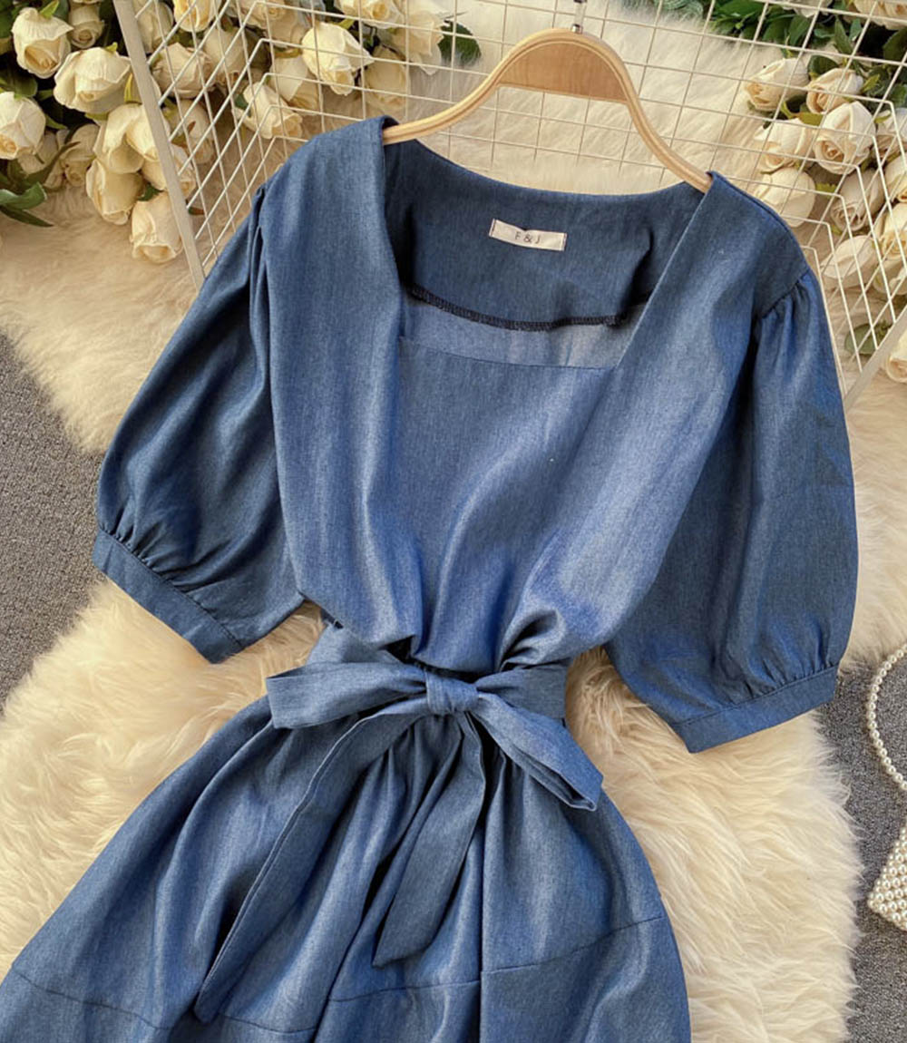 Cute A line short dress fashion dress  858