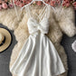 Robe mini-robe trapèze mignonne et tendance 911