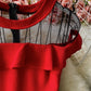 Cute A line see through dress short dress  887