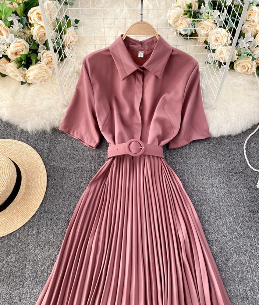 Simple A line dress fashion dress  881
