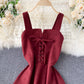 Jolie robe courte à lacets en forme de A 872