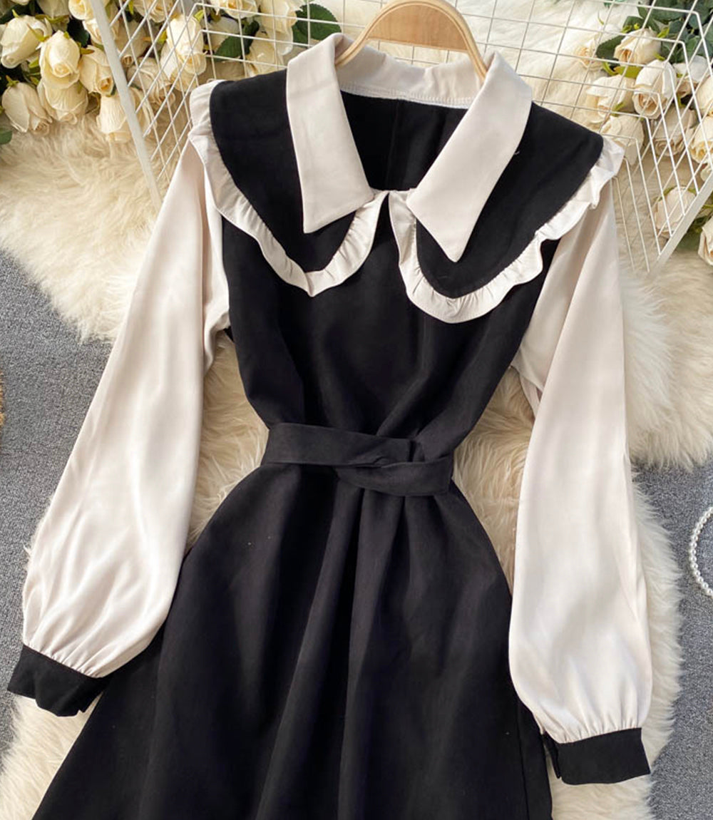 Cute A line short dress fashion dress  873