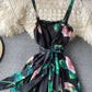 Stylish A line floral pattern dress  883