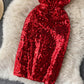 Shiny v neck sequins short dress party dress  860