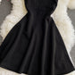 Cute lace short dress A line dress  880