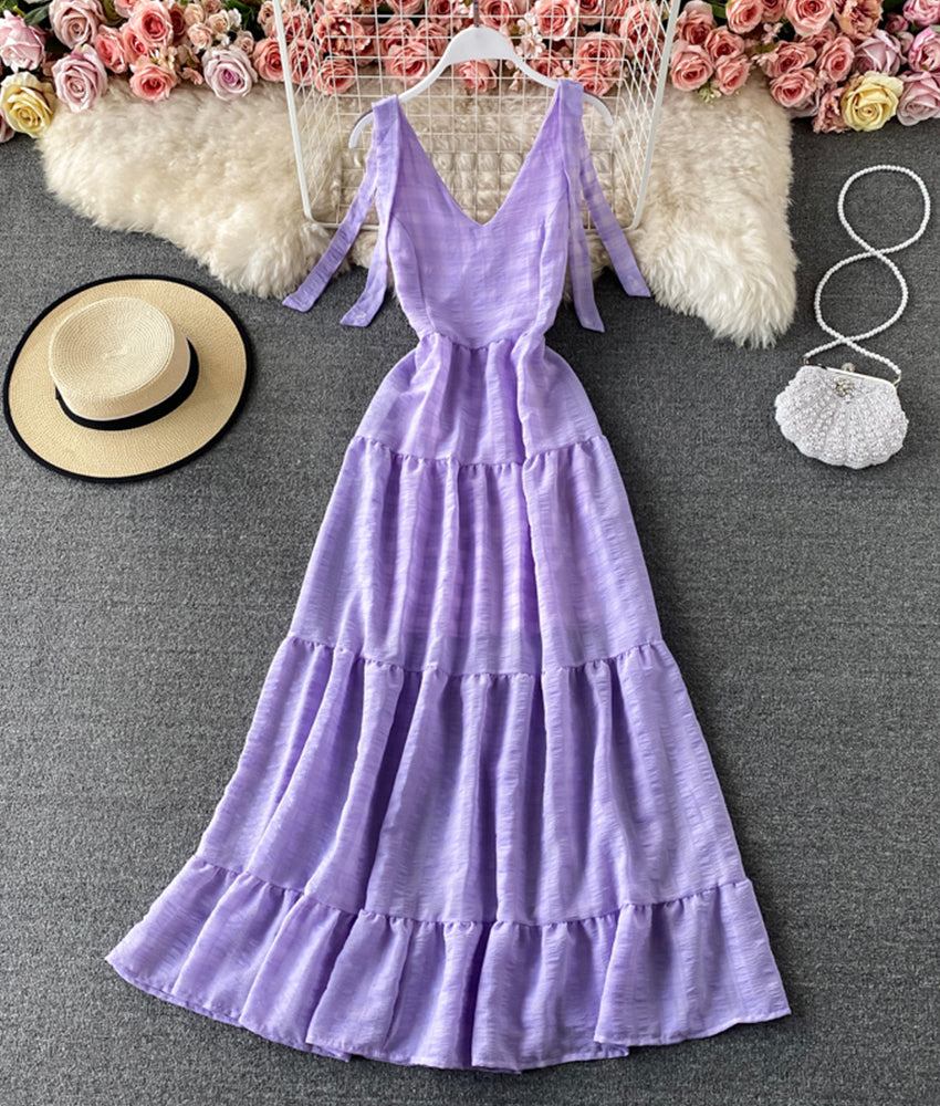 Süßes kurzes Kleid in A-Linie Modekleid 879