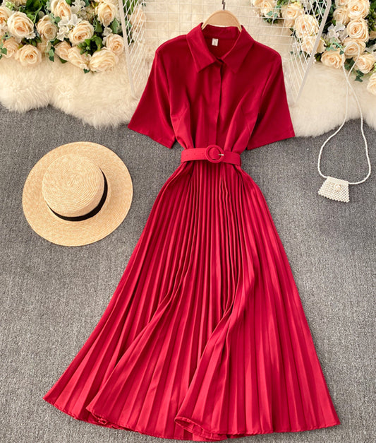 Einfaches A-Linien-Modekleid 881