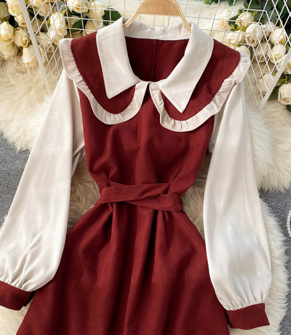Cute A line short dress fashion dress  873