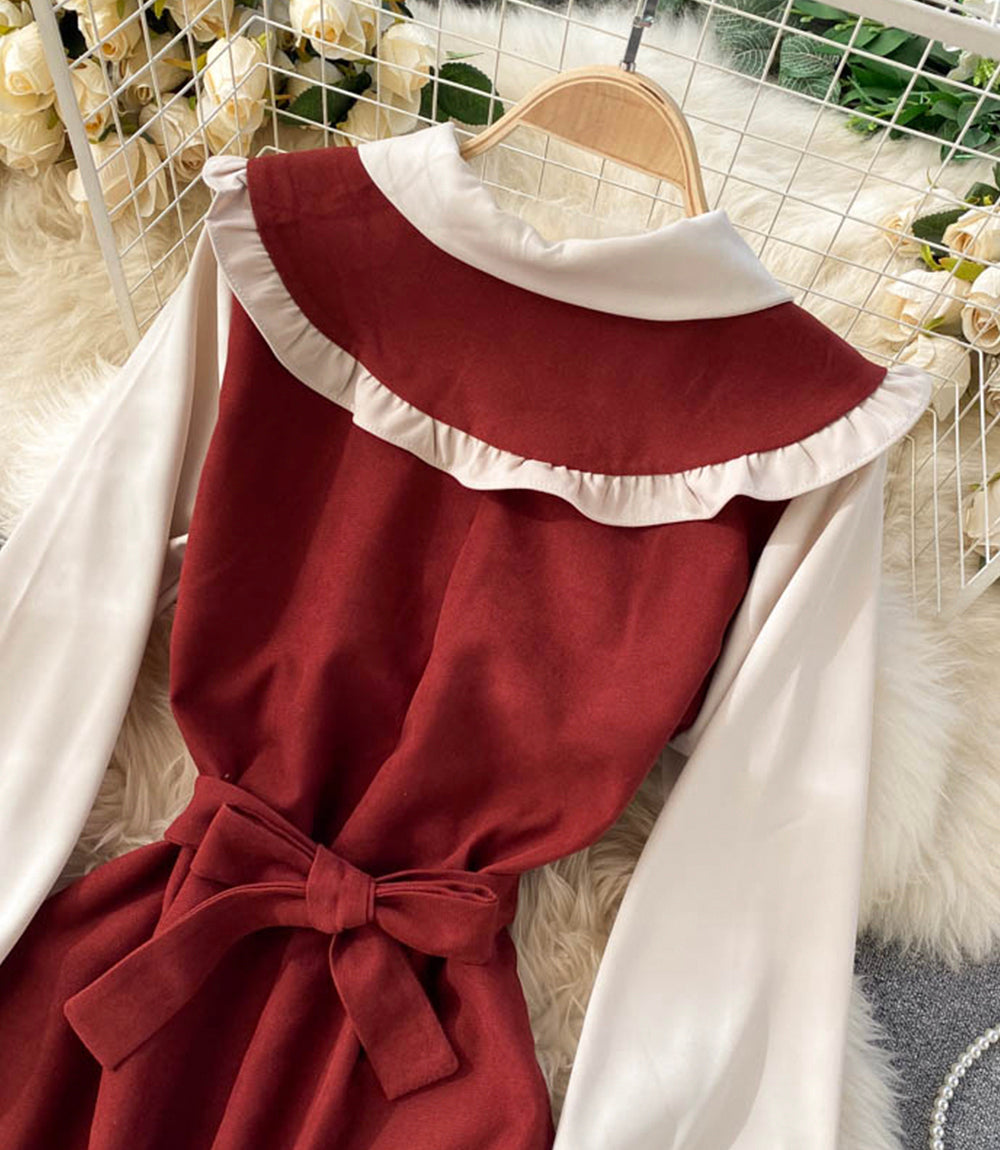 Cute A line short dress fashion dress  873