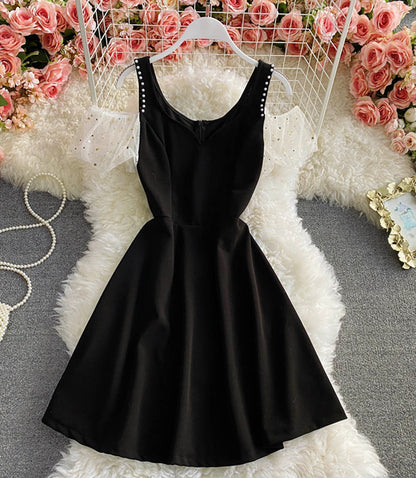 Cute A line short dress fashion dress  863
